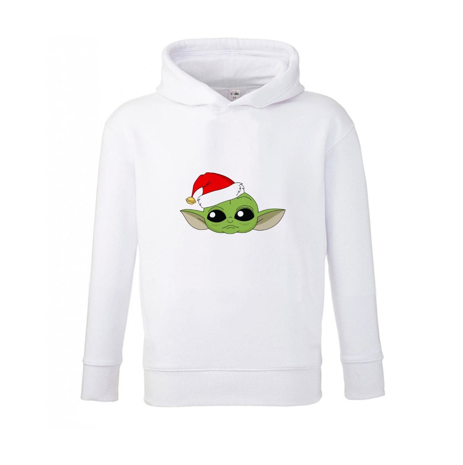 Baby Yoda Christmas Pattern Kids Hoodie