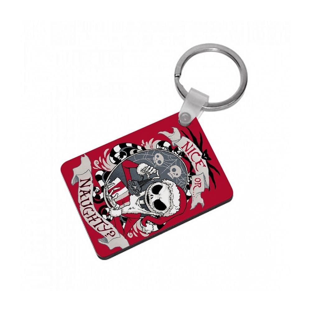 Nice Or Naughty - A Nightmare Before Christmas Keyring