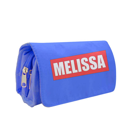 Red And Blue - Personalised Superhero Comic Pencil Case