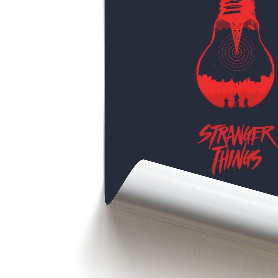 Stranger Things Lightbulb Poster