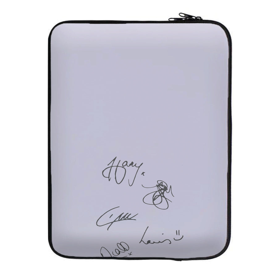 Signatures - One Direction Laptop Sleeve