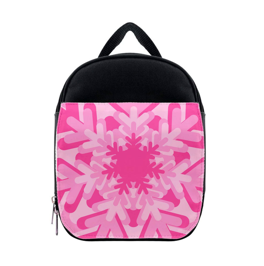 Pink - Colourful Snowflakes Lunchbox