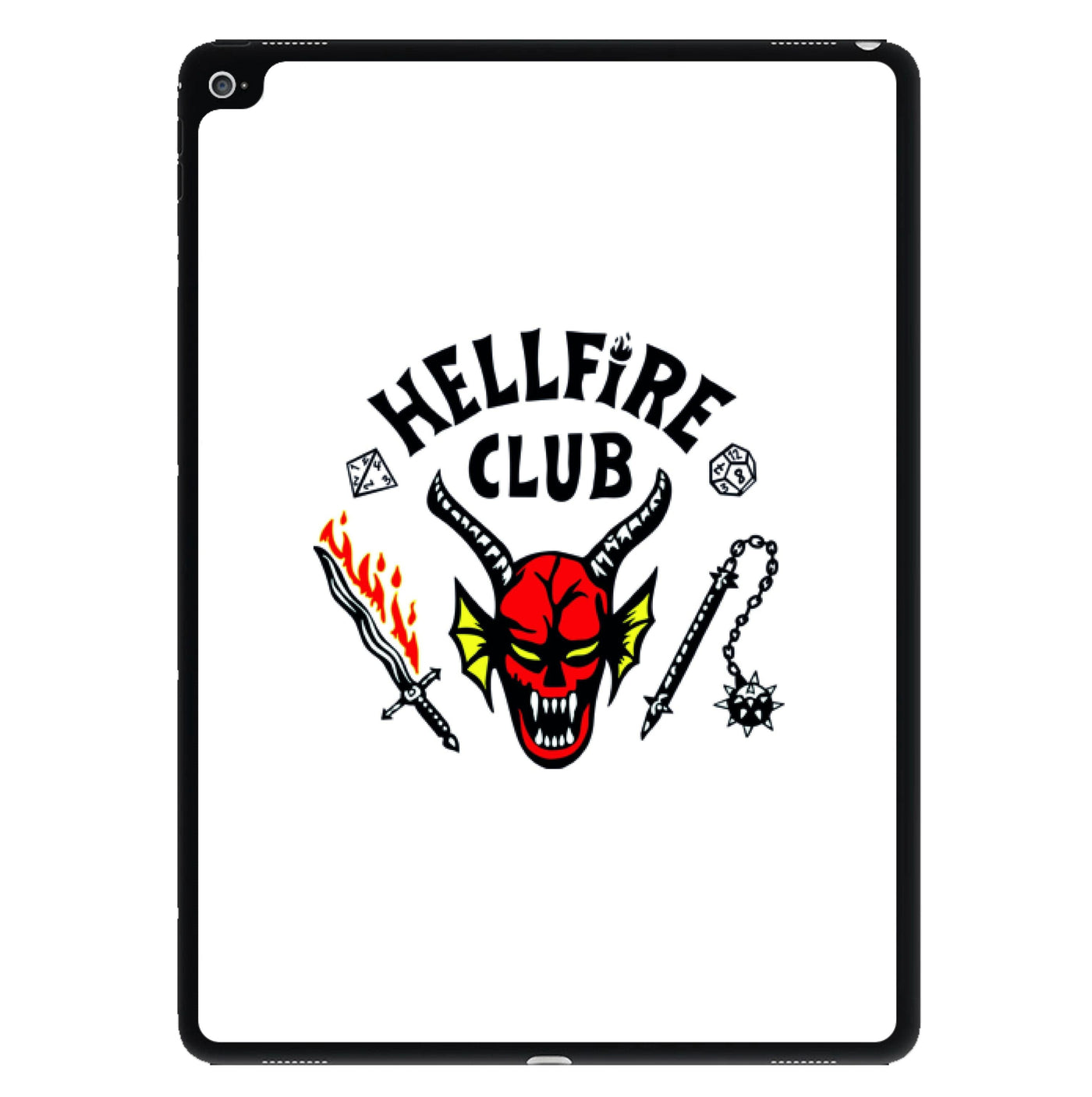 Hellfire Club Logo - White iPad Case