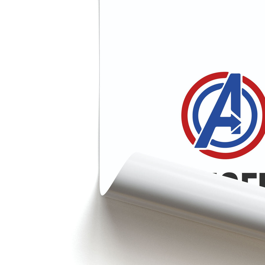 Avengers Symbol - Personalised Marvel Poster