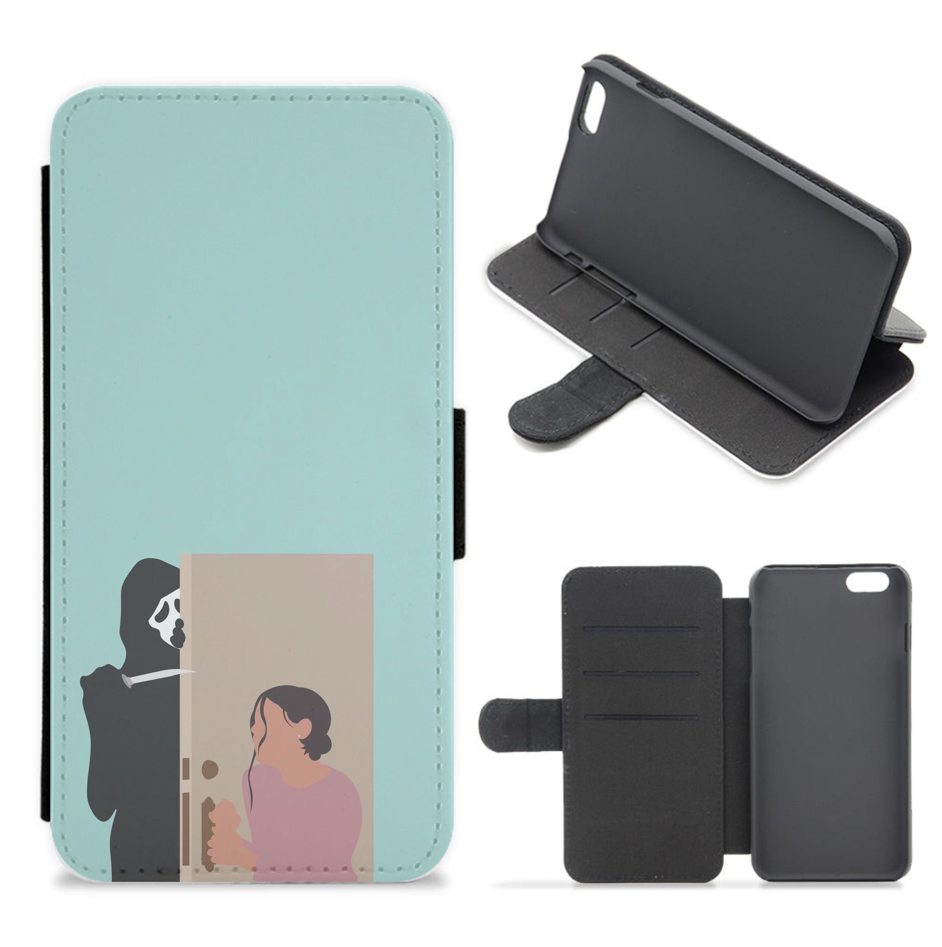 Tara And Ghostface - Scream Flip / Wallet Phone Case