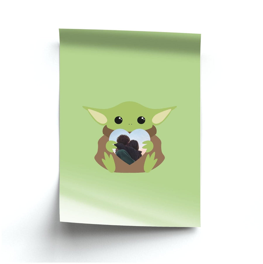 Baby Yoda - Personalised Couples Poster