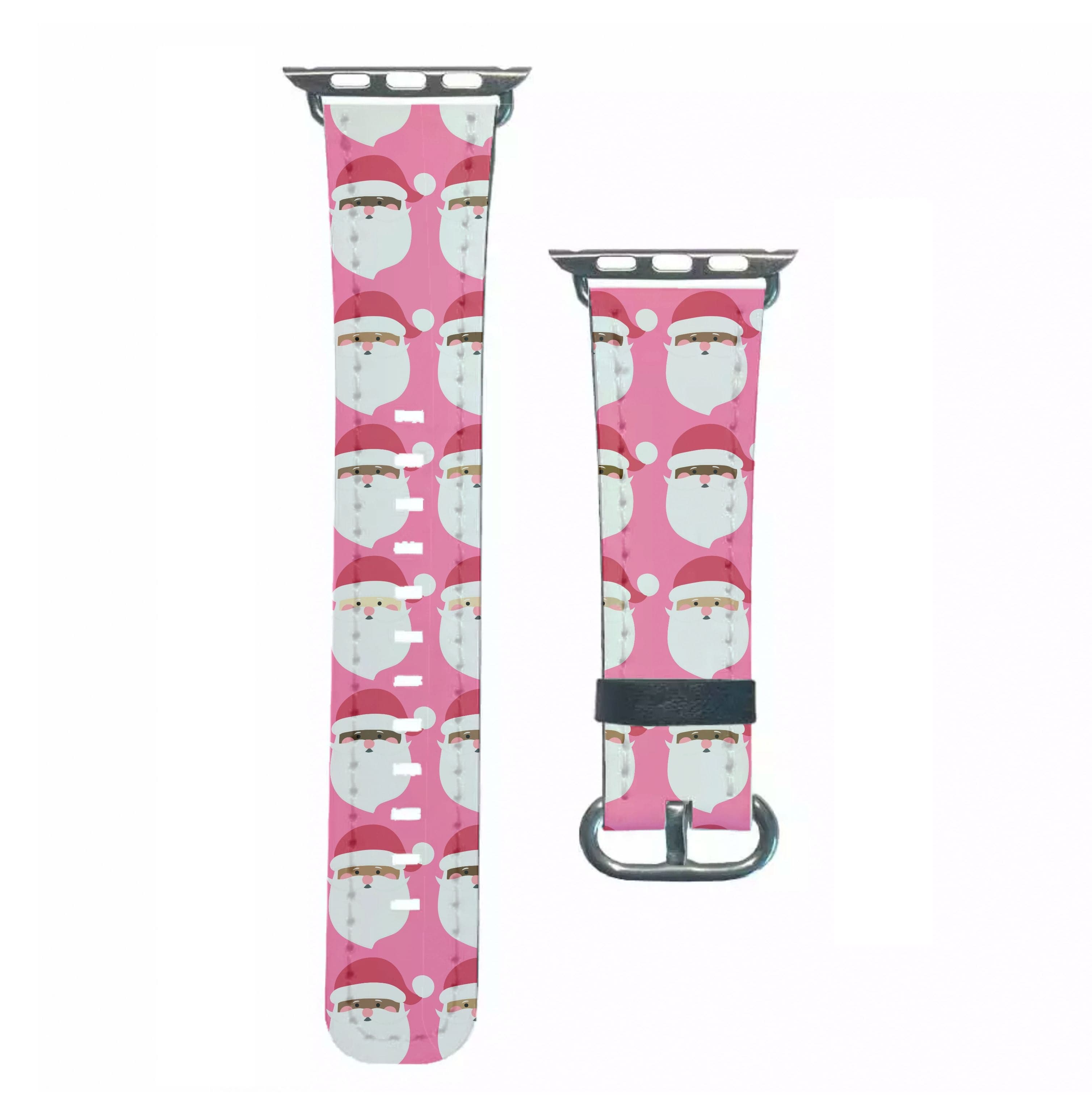 Santa Pattern - Christmas Patterns Apple Watch Strap