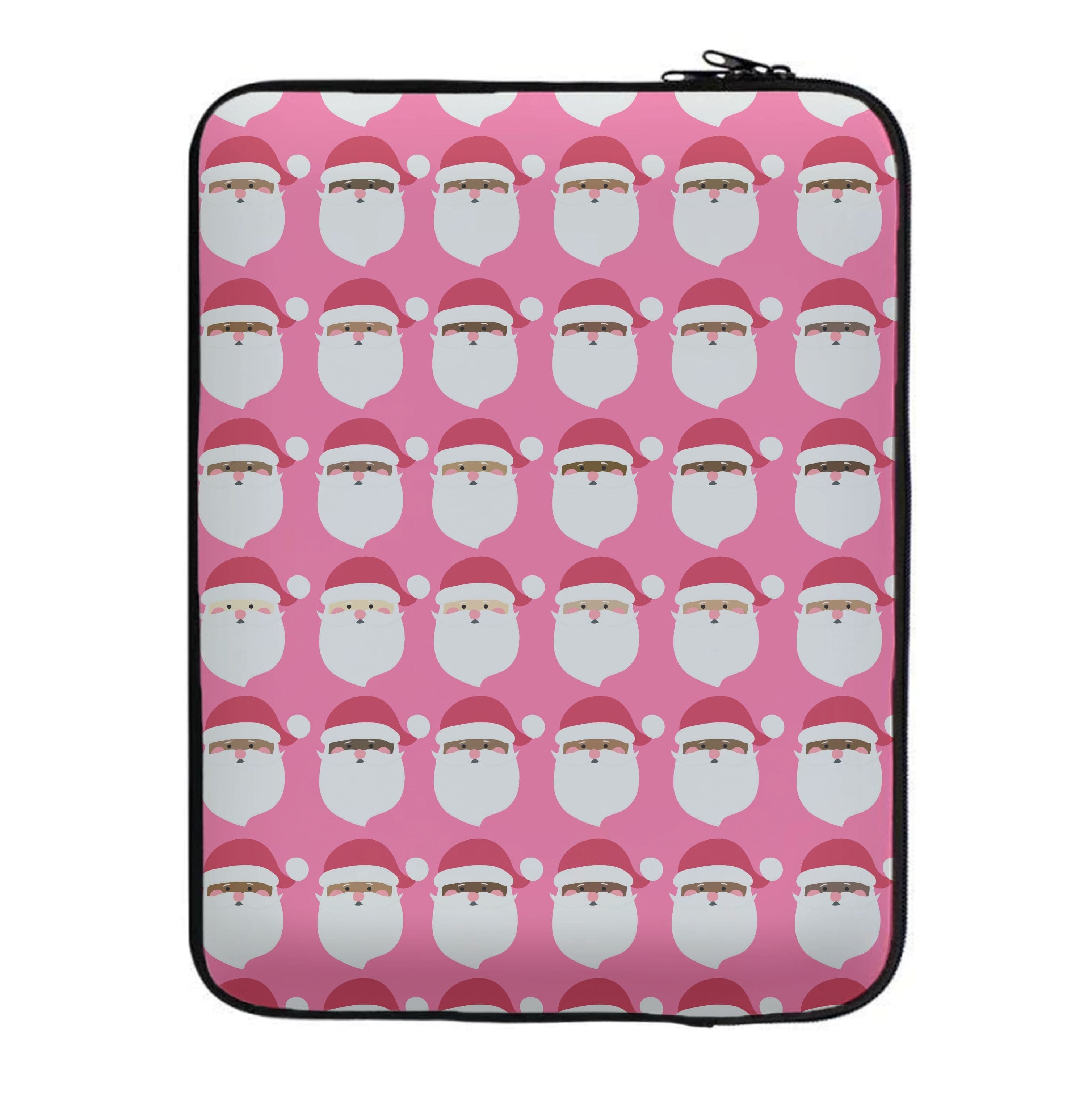 Santa Pattern - Christmas Patterns Laptop Sleeve