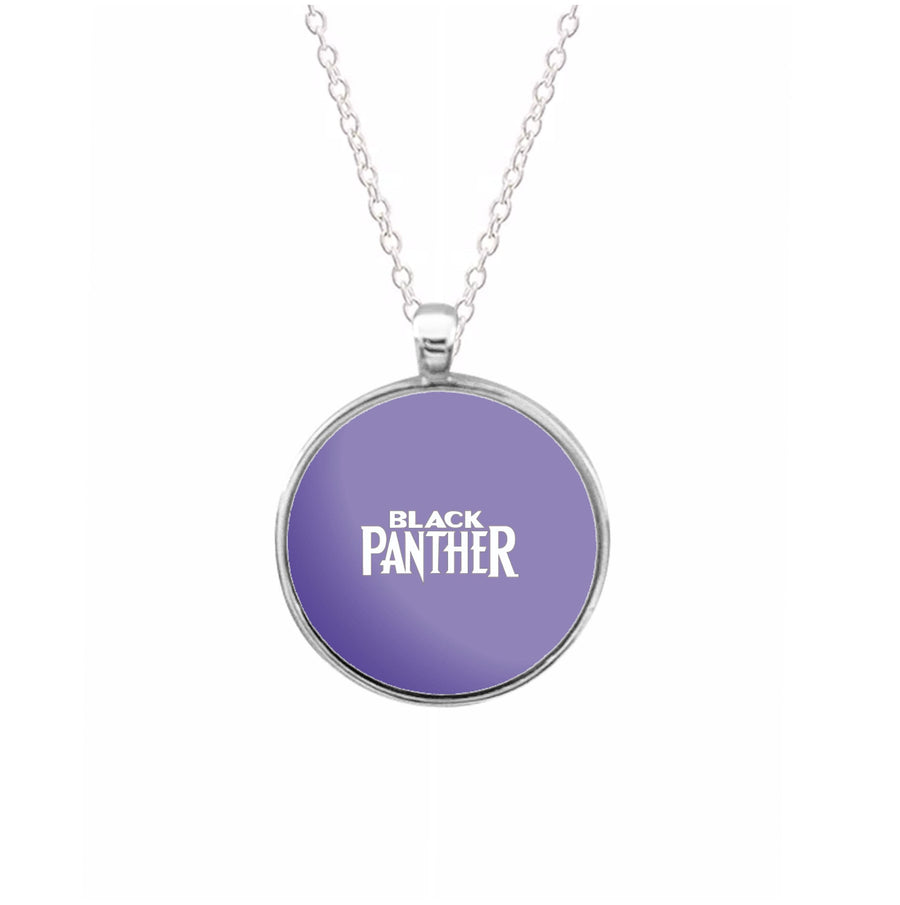 Black Panther Text - Black Panther Necklace