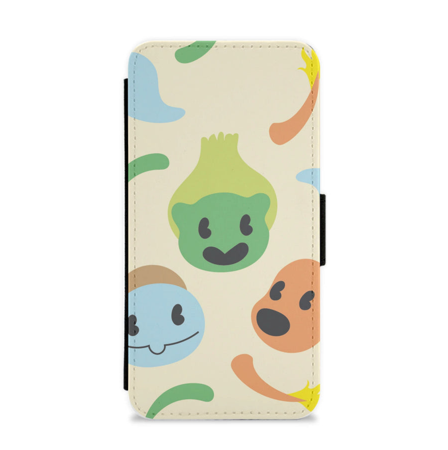 Pokemon pattern Flip / Wallet Phone Case