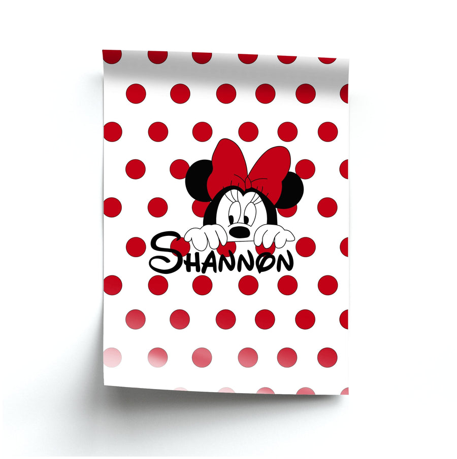 Minnie Mouse - Personalised Disney  Poster
