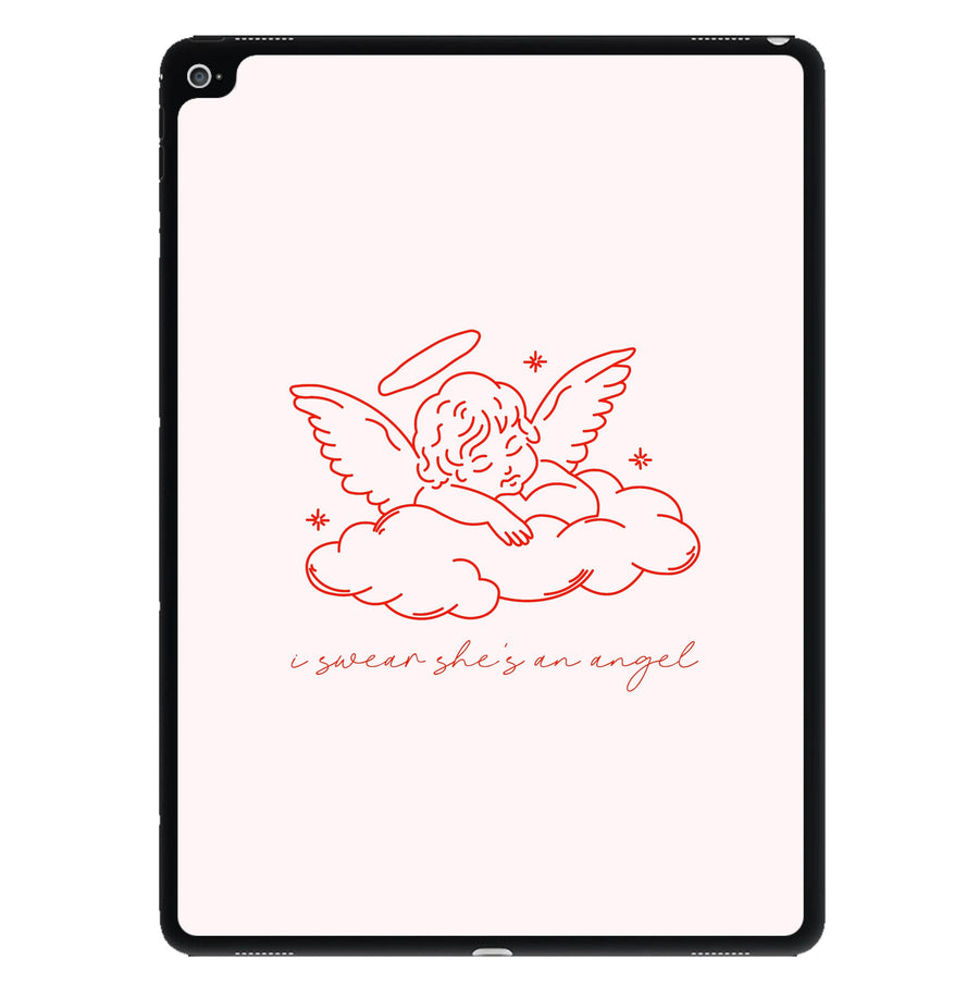 I Swear Shes An Angel - Clean Girl Aesthetic iPad Case