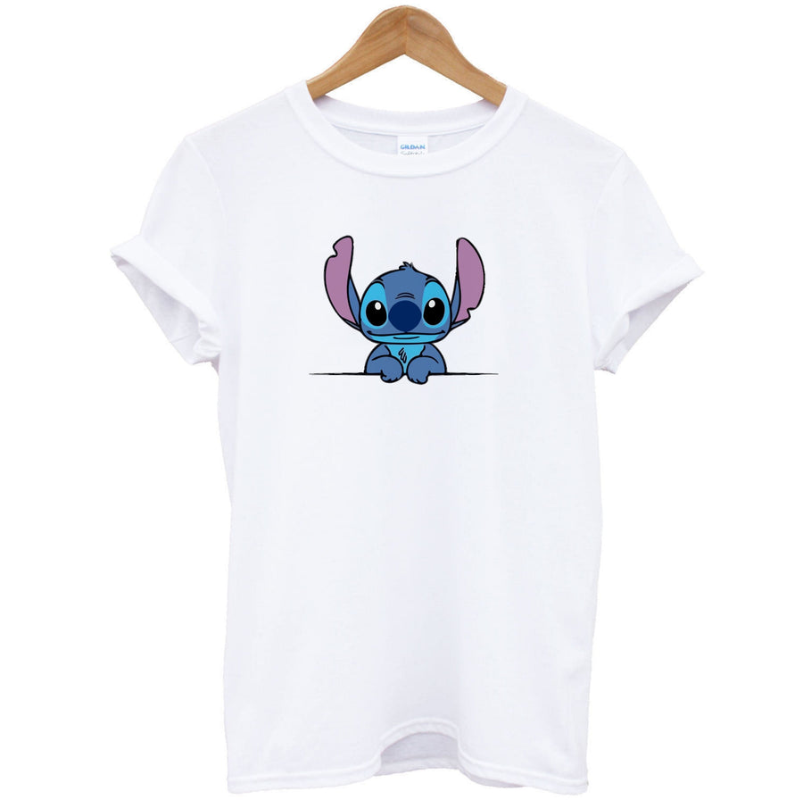 Stitch Leaning - Disney T-Shirt