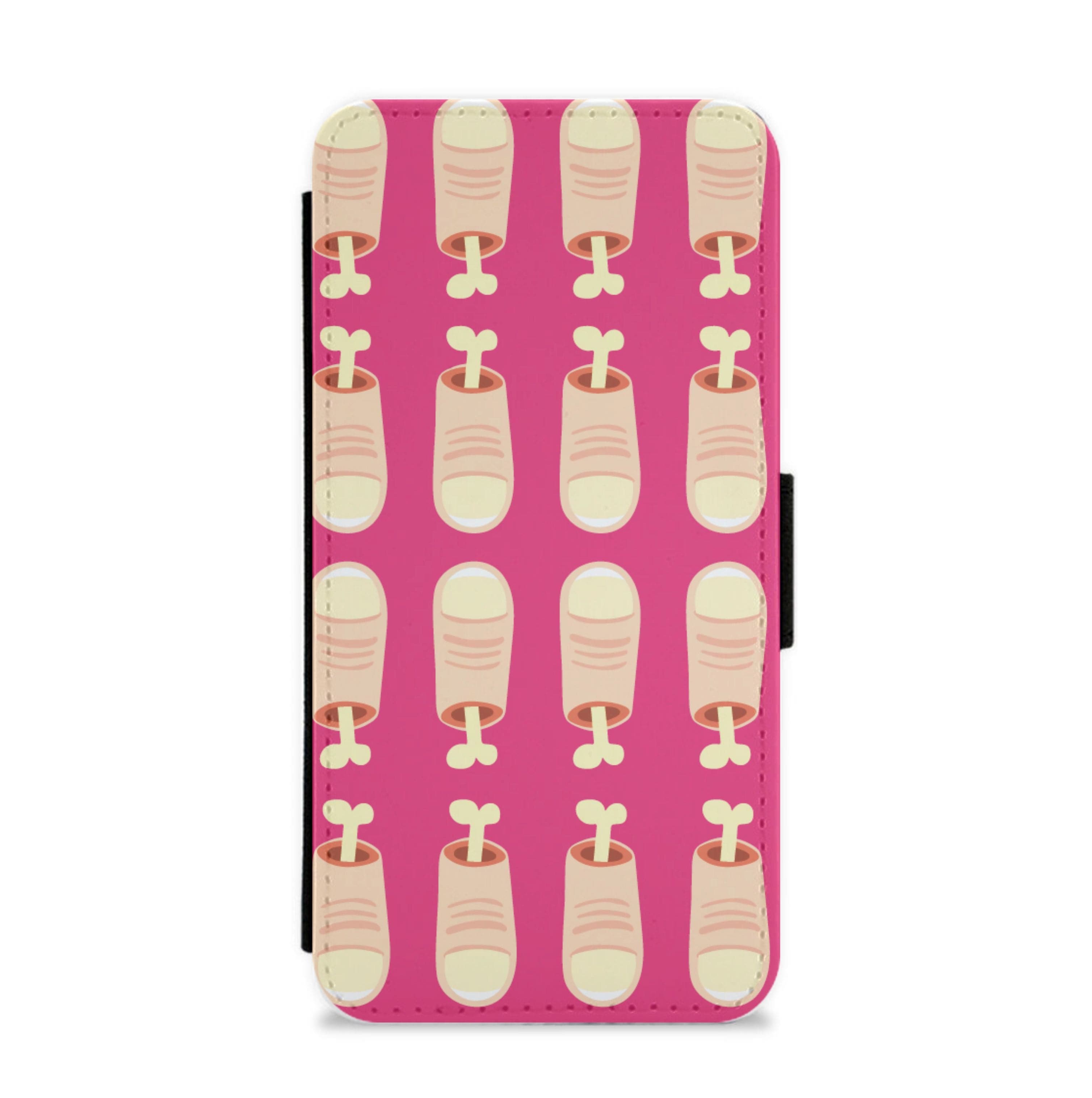 Finger Pattern - Halloween Flip / Wallet Phone Case