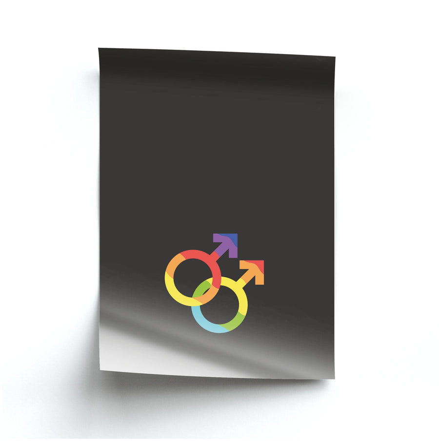 Gender Symbol Male - Pride Poster