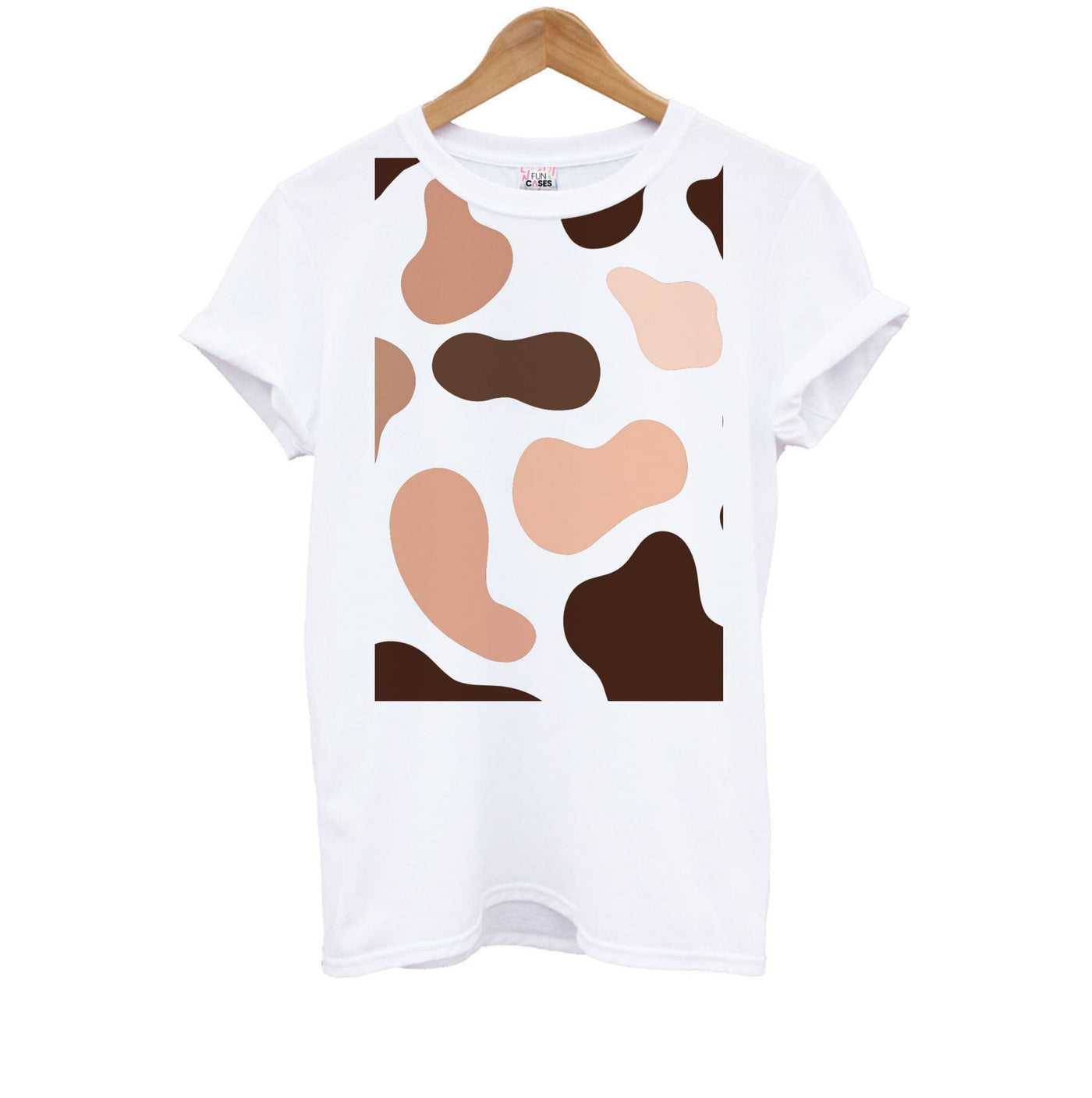 Cowprint Nude Kids T-Shirt