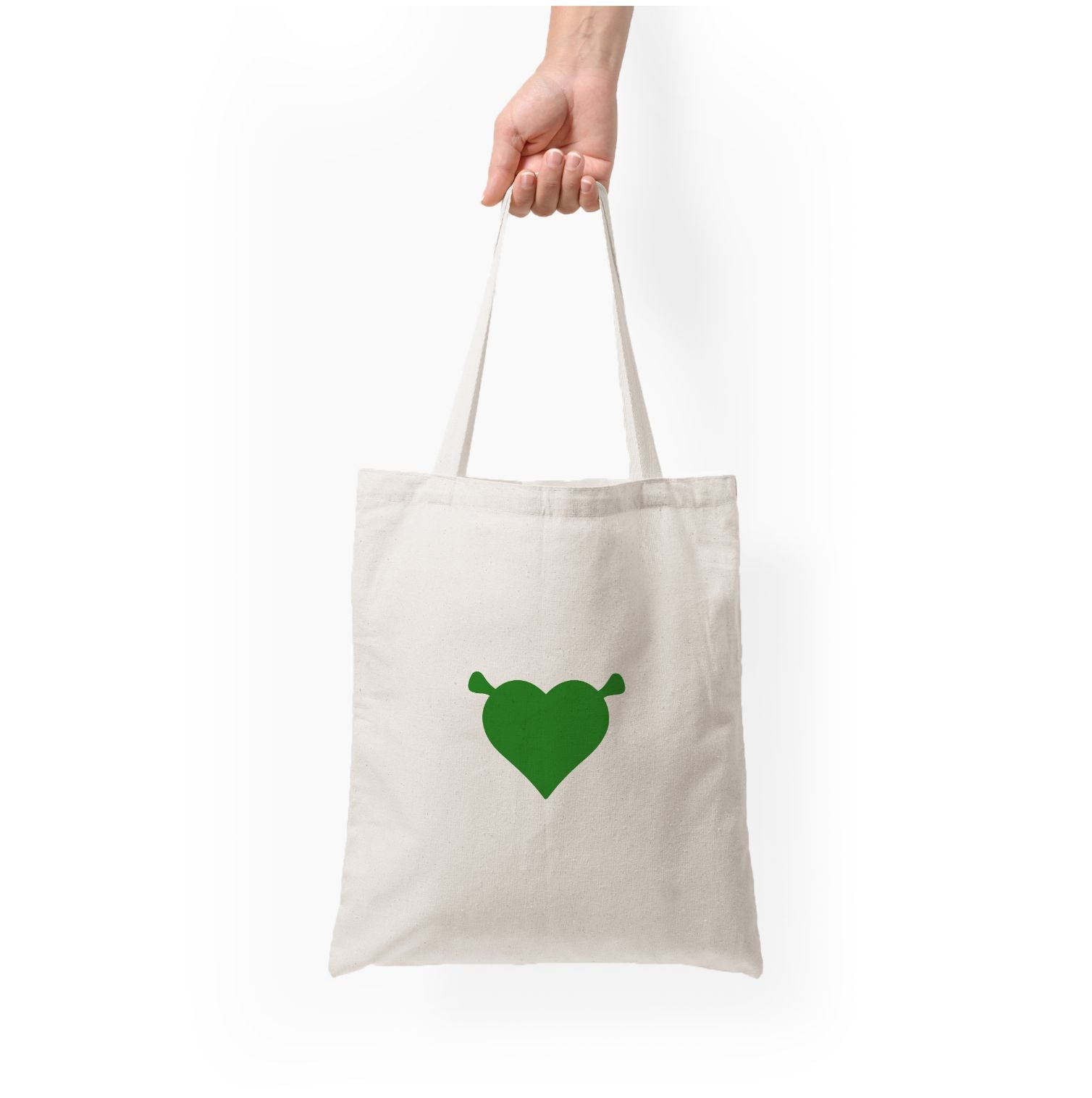 Green Ogre Heart Tote Bag