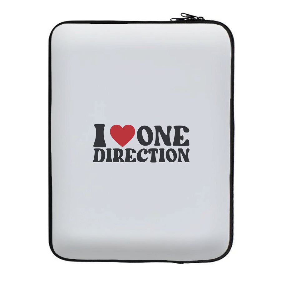 I Love One Direction Laptop Sleeve
