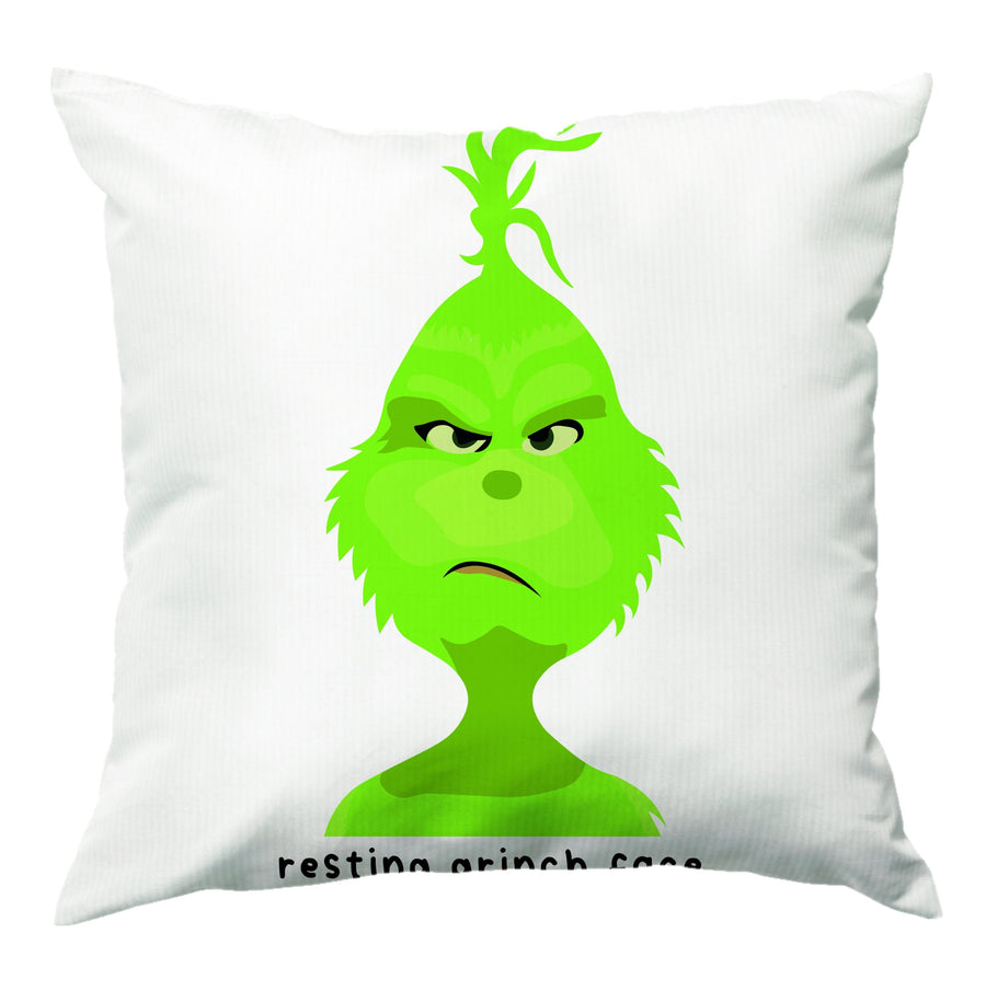 Resting Grinch Face - Grinch Cushion