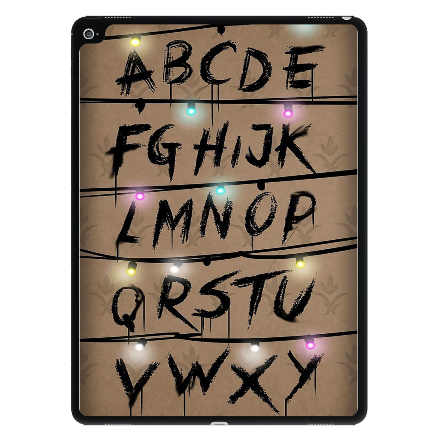 Stranger Things Alphabet Wall iPad Case