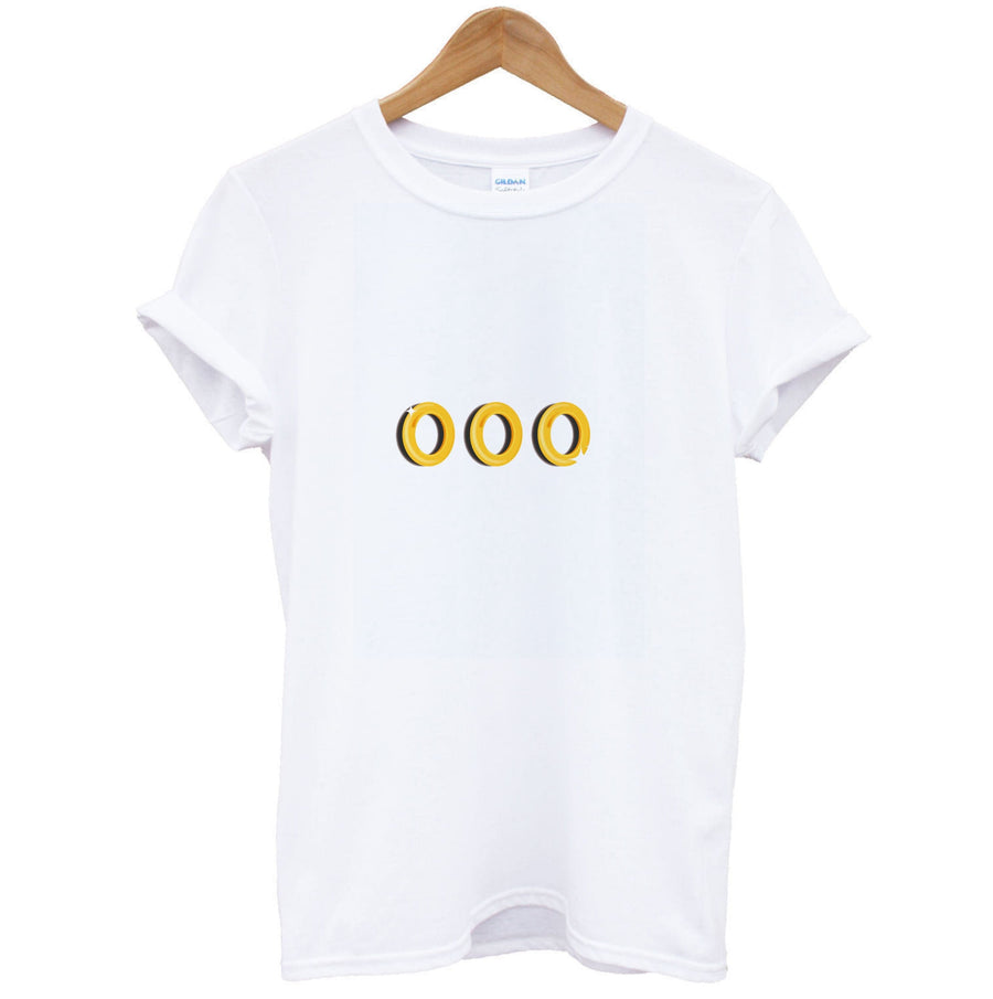 Gold Rings - Sonic T-Shirt
