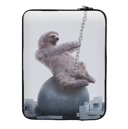 Wrecking Ball Sloth Laptop Sleeve