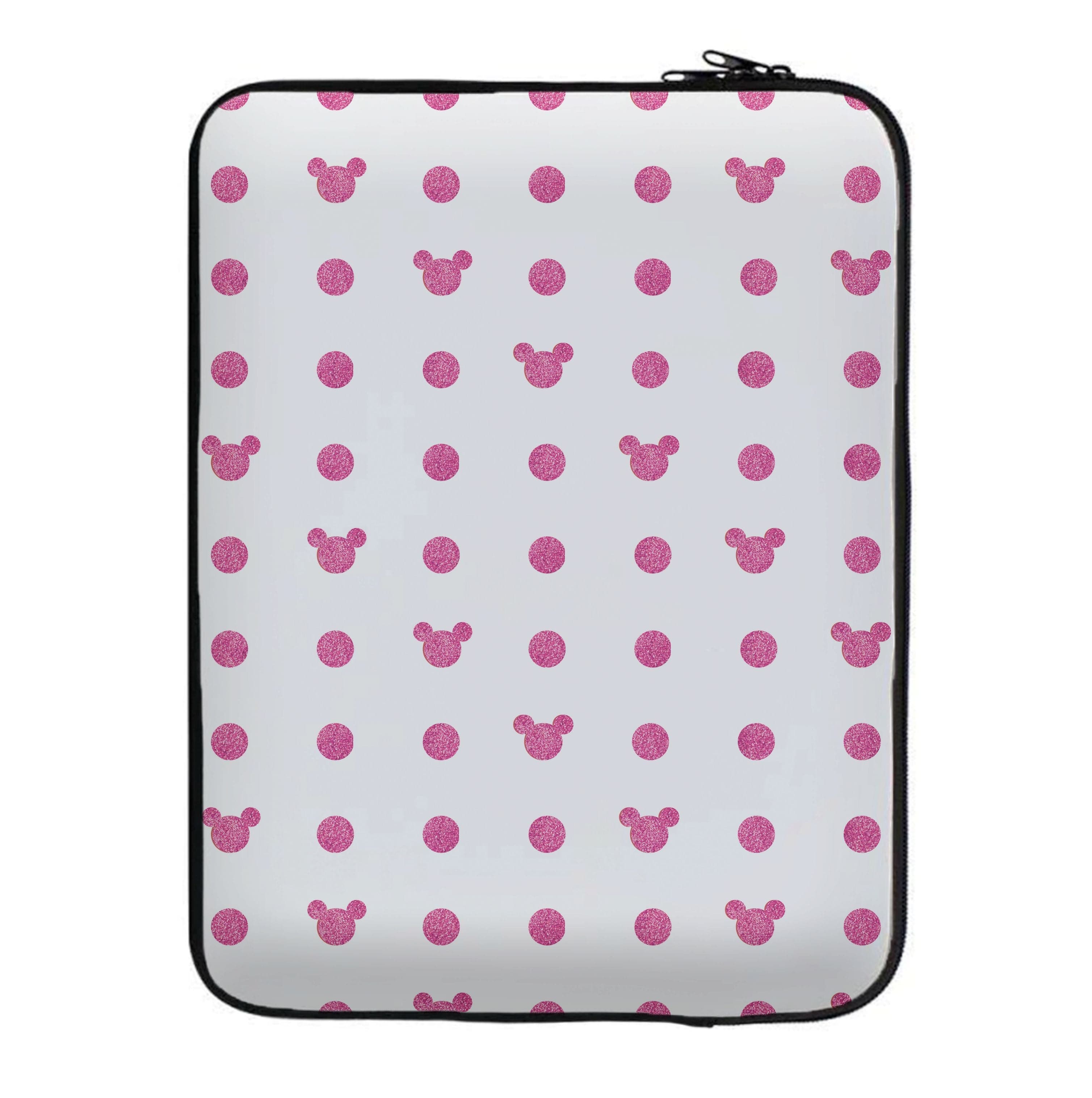 Mickey Polkadot White Fairytale Laptop Sleeve