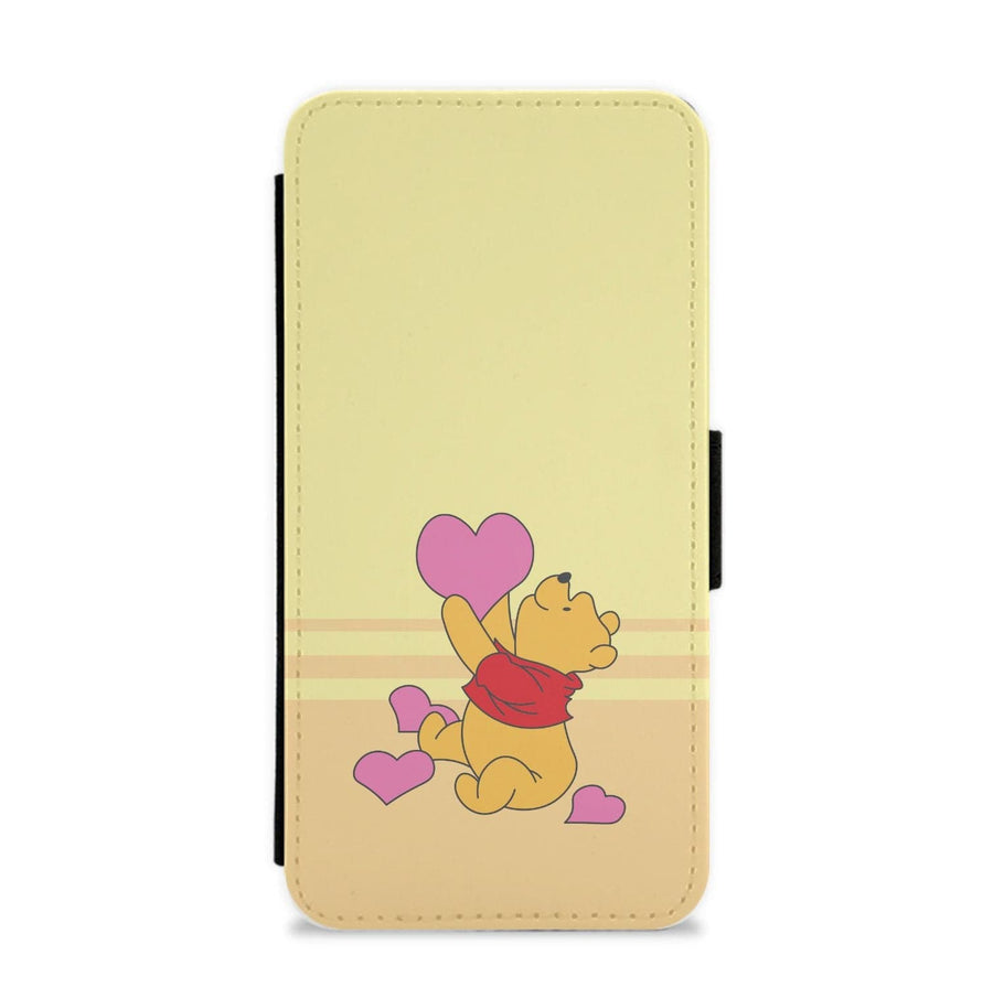 Pooh Love Heart Balloons - Disney Valentine's Flip / Wallet Phone Case