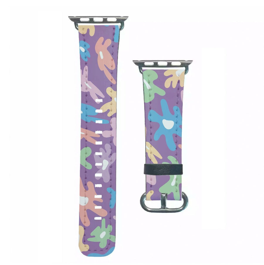 Abstract Flowers- Floral Patterns Apple Watch Strap