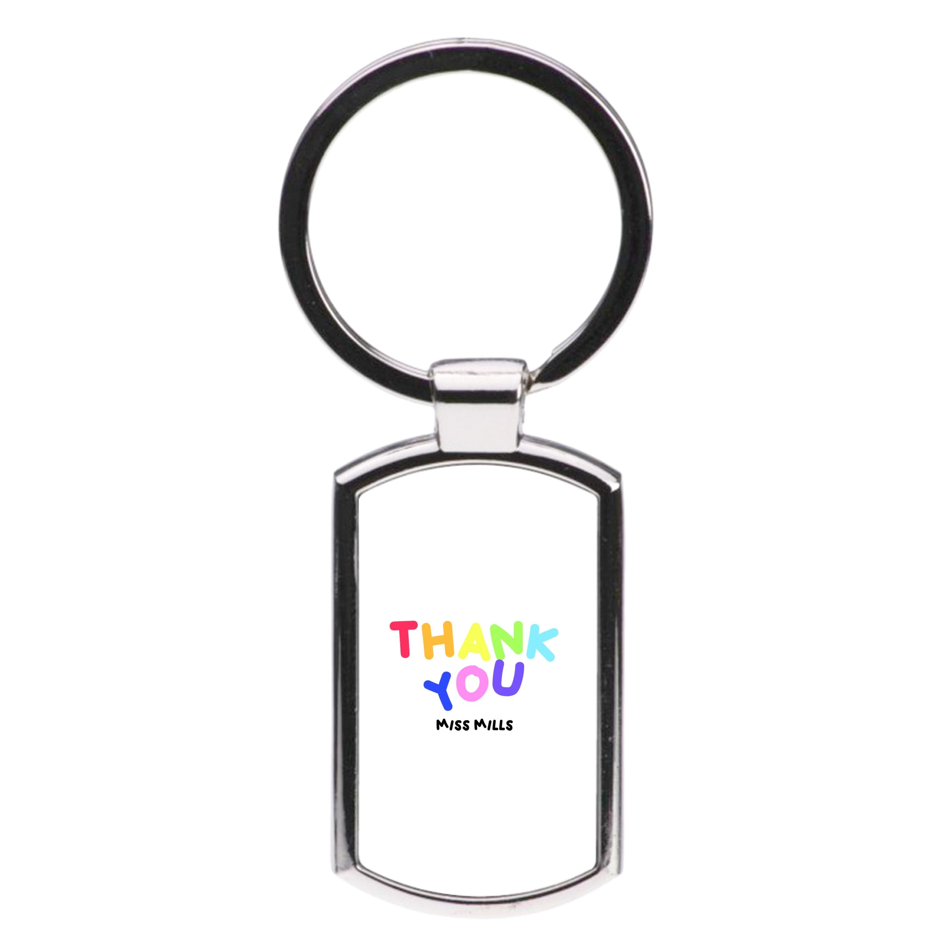 Thank You - Personalised Teachers Gift Luxury Keyring