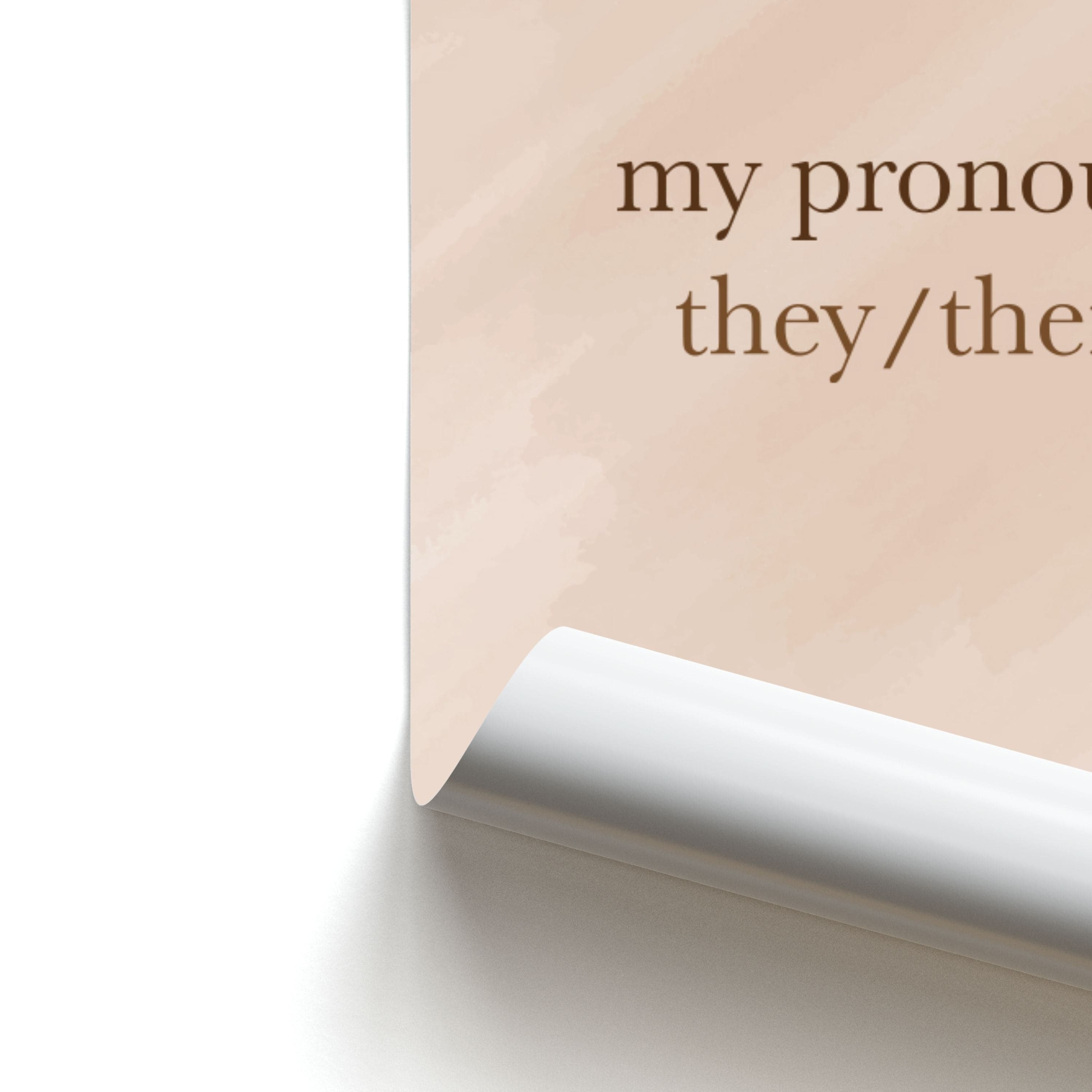 They & Them - Pronouns Poster