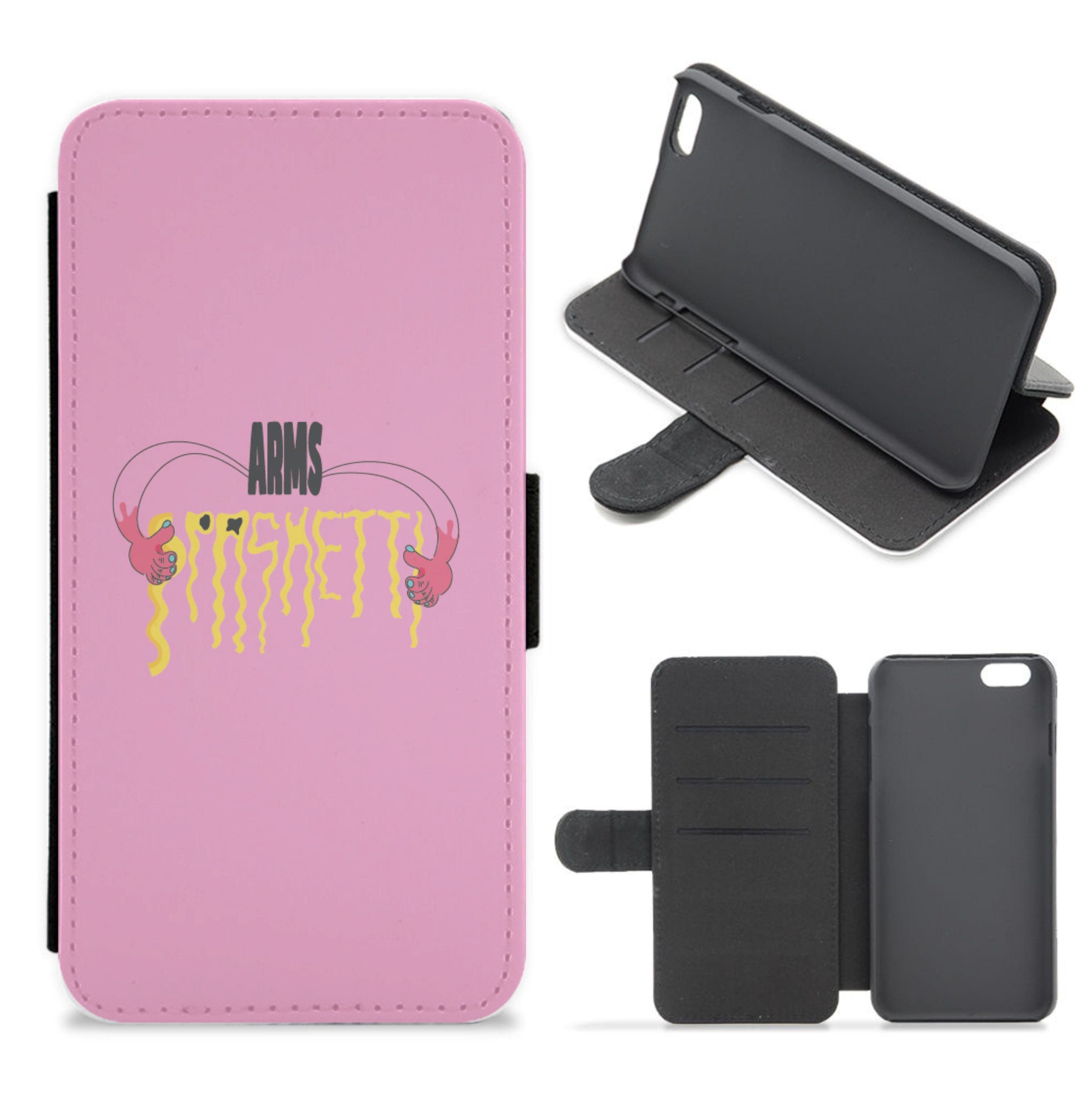 Arms Spaghetti - Pink Flip / Wallet Phone Case