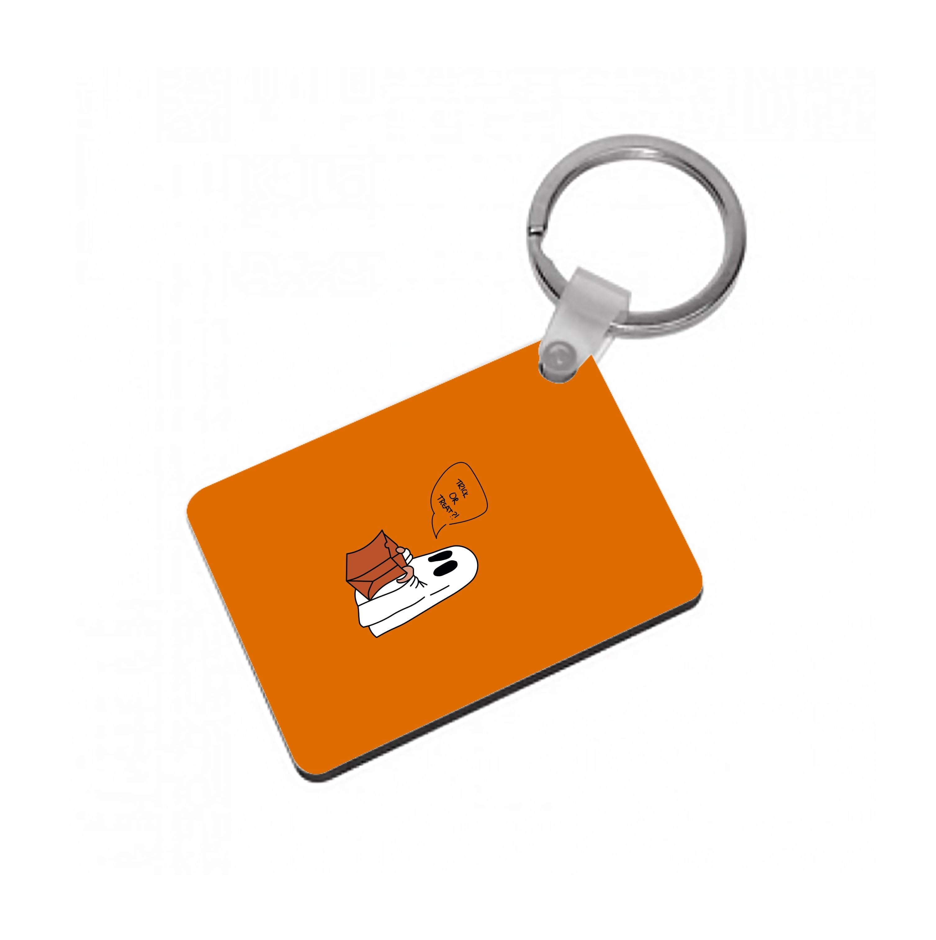 Trick Or Treat Ghost - Halloween Keyring