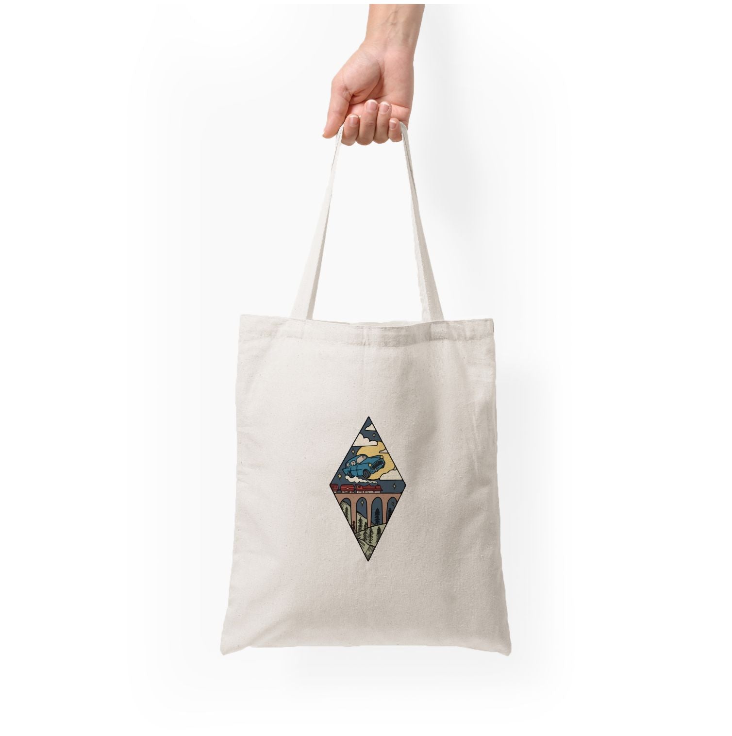 Flying Car Tote Bag