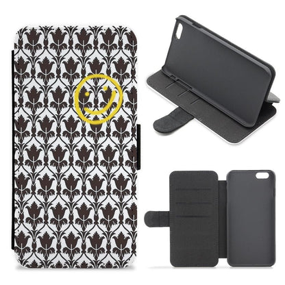 Sherlock Wallpaper Smile Flip Wallet Phone Case - Fun Cases