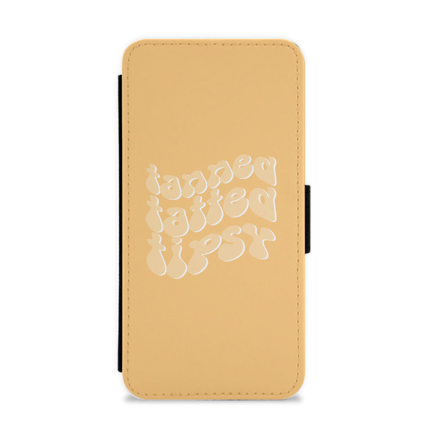 Tanned Tatted Tipsy - Summer Quotes Flip / Wallet Phone Case