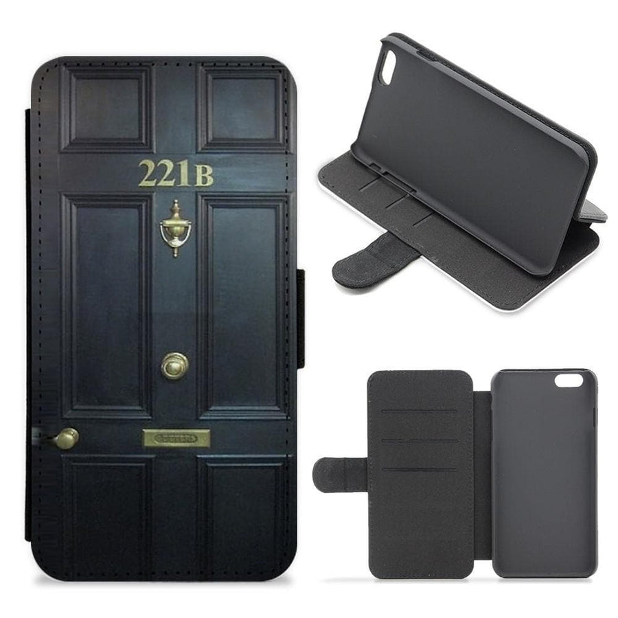 221B Baker Street Door - Sherlock Flip / Wallet Phone Case - Fun Cases