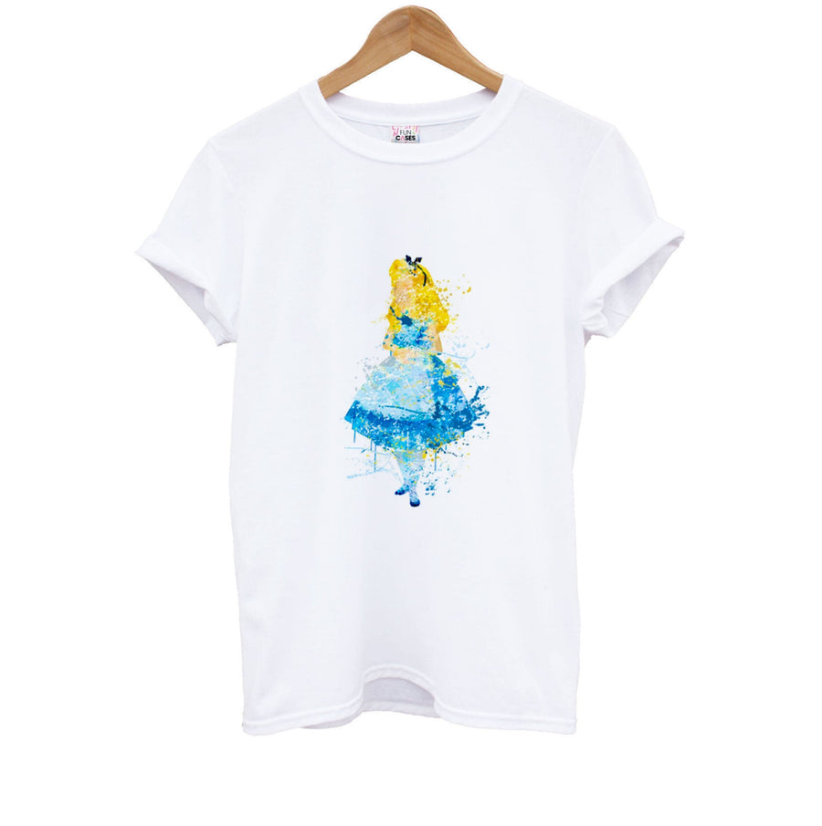 Watercolour Alice in Wonderland Disney Kids T-Shirt