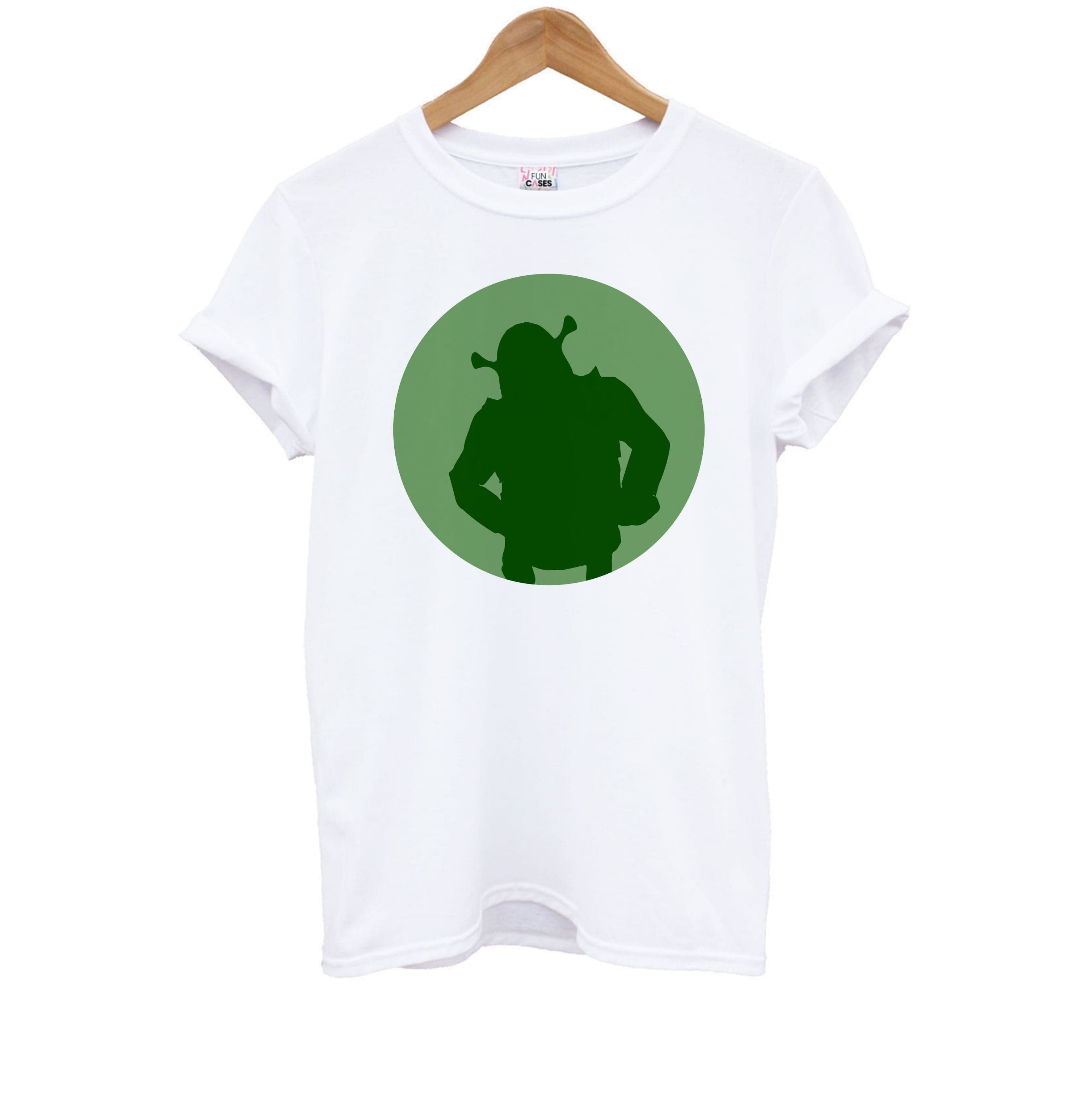 Green Ogre Outline Kids T-Shirt