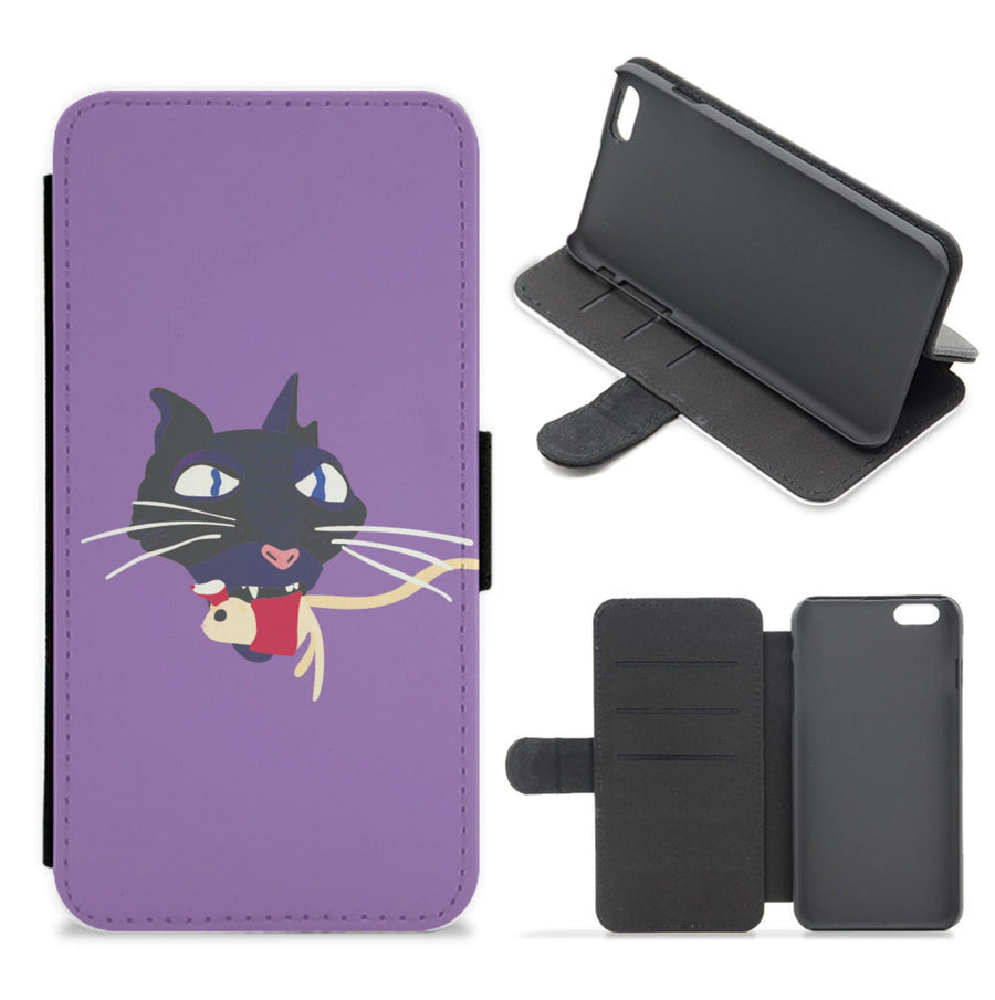 Mouse Eating - Coraline Flip / Wallet Phone Case