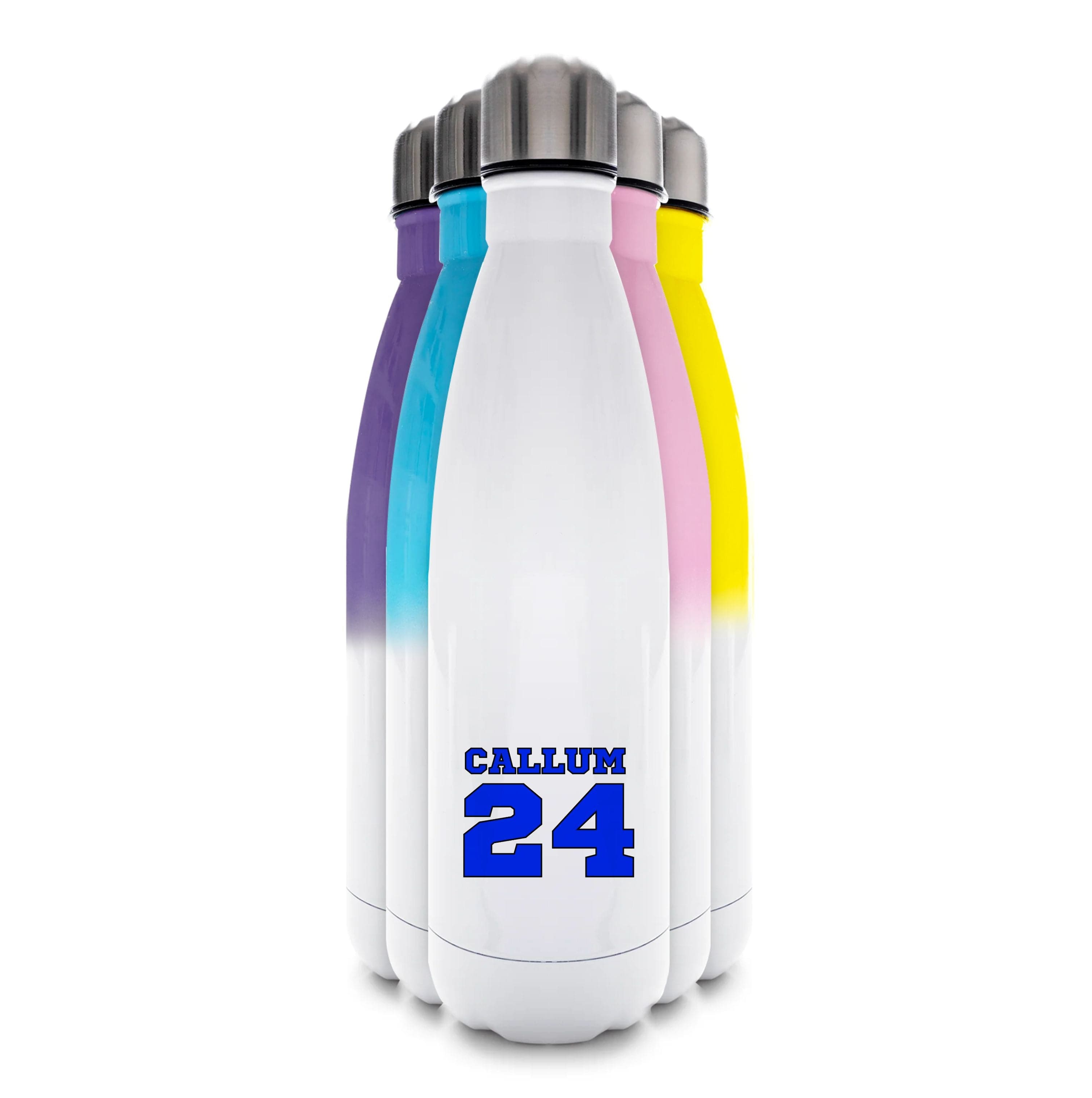 Dark Blue - Personalised Football Water Bottle