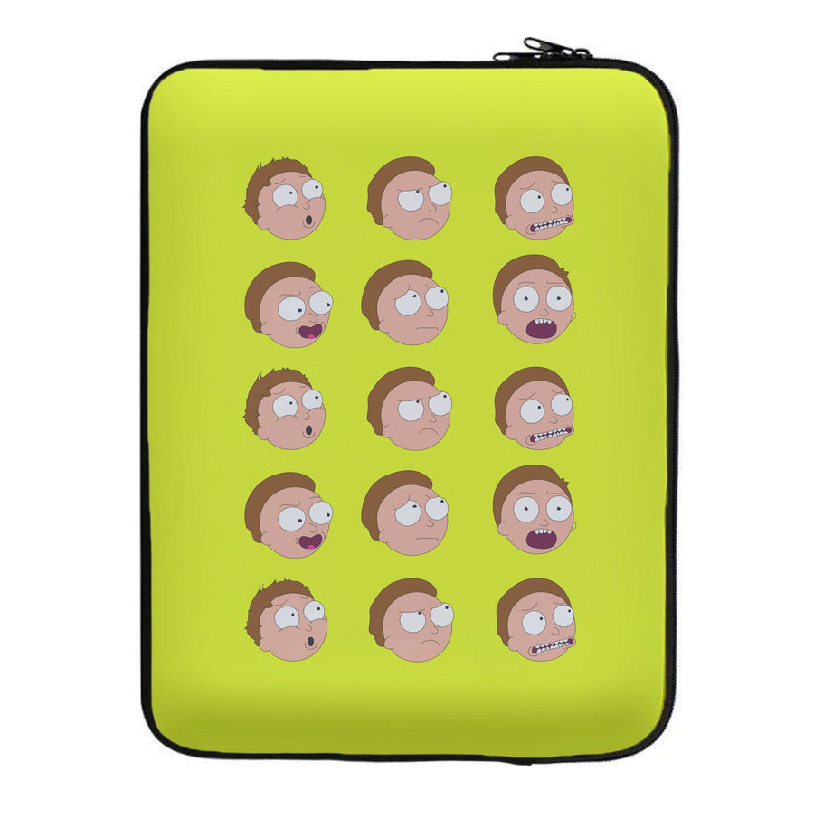 Morty Pattern - Rick And Morty Laptop Sleeve