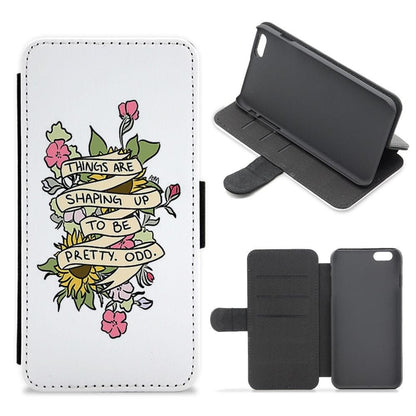 Things are Shaping up to be Pretty Odd Flip / Wallet Phone Case - Fun Cases