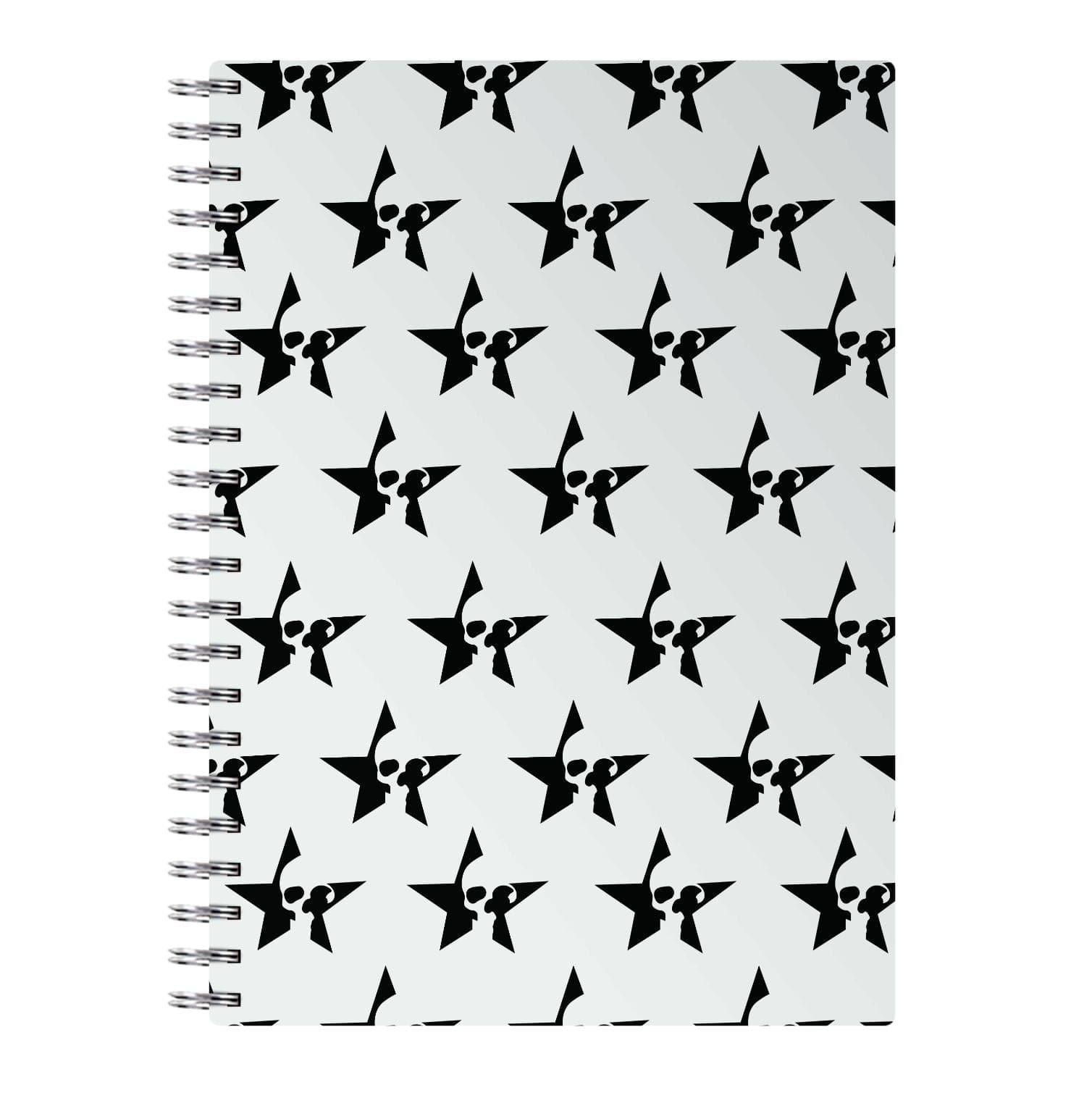 Skulls And Stars - Skate Aesthetic  Notebook