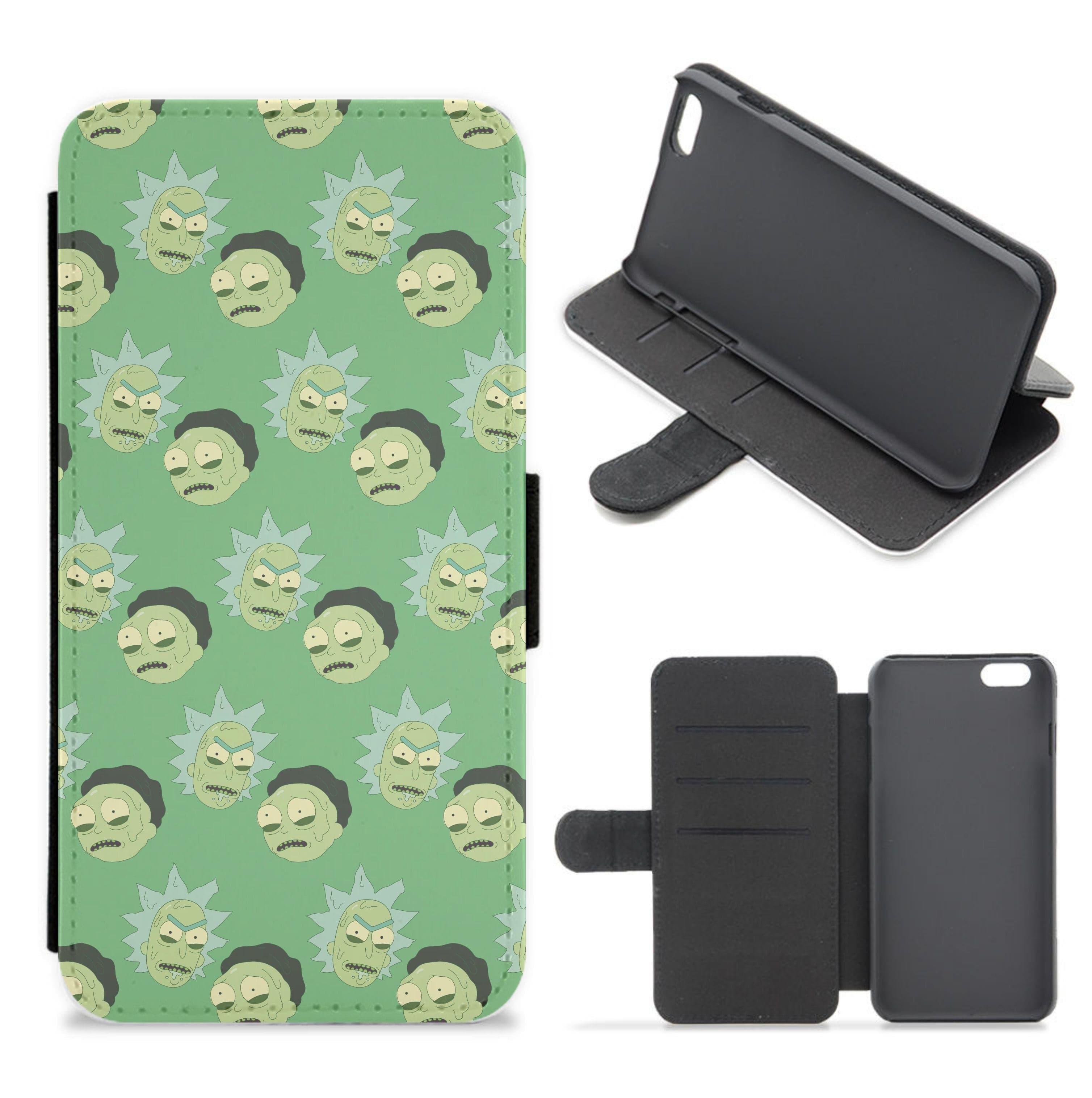 R&M Pattern Flip / Wallet Phone Case