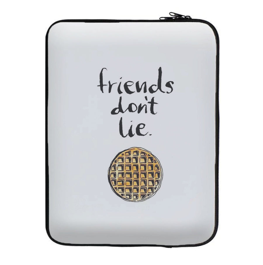 Friends Don't Lie Waffle - Stranger Things Laptop Sleeve