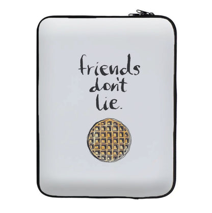 Friends Don't Lie Waffle Laptop Sleeve