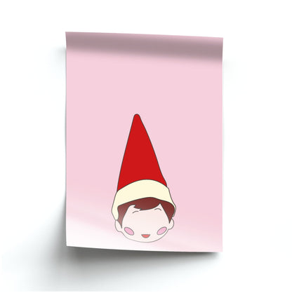 Elf Rosy Cheeks - Christmas Poster