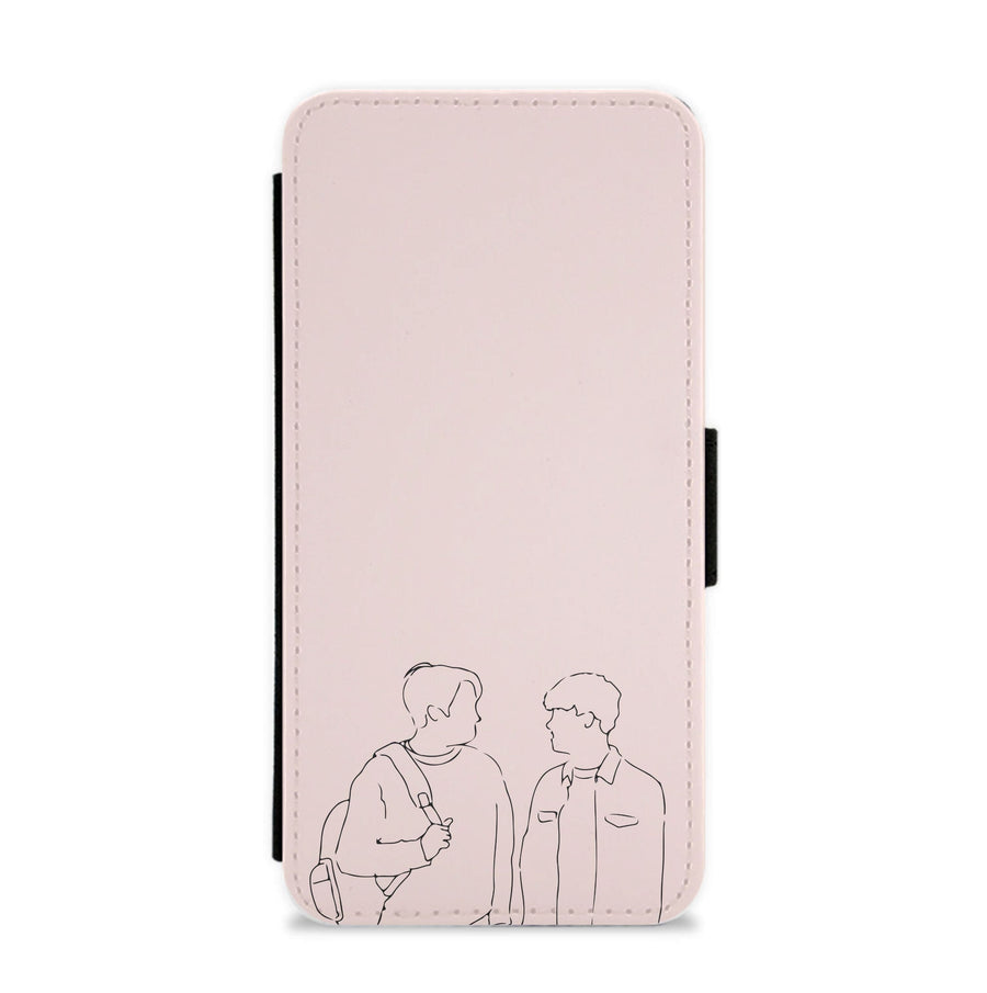 Outline - Heartstopper Flip / Wallet Phone Case