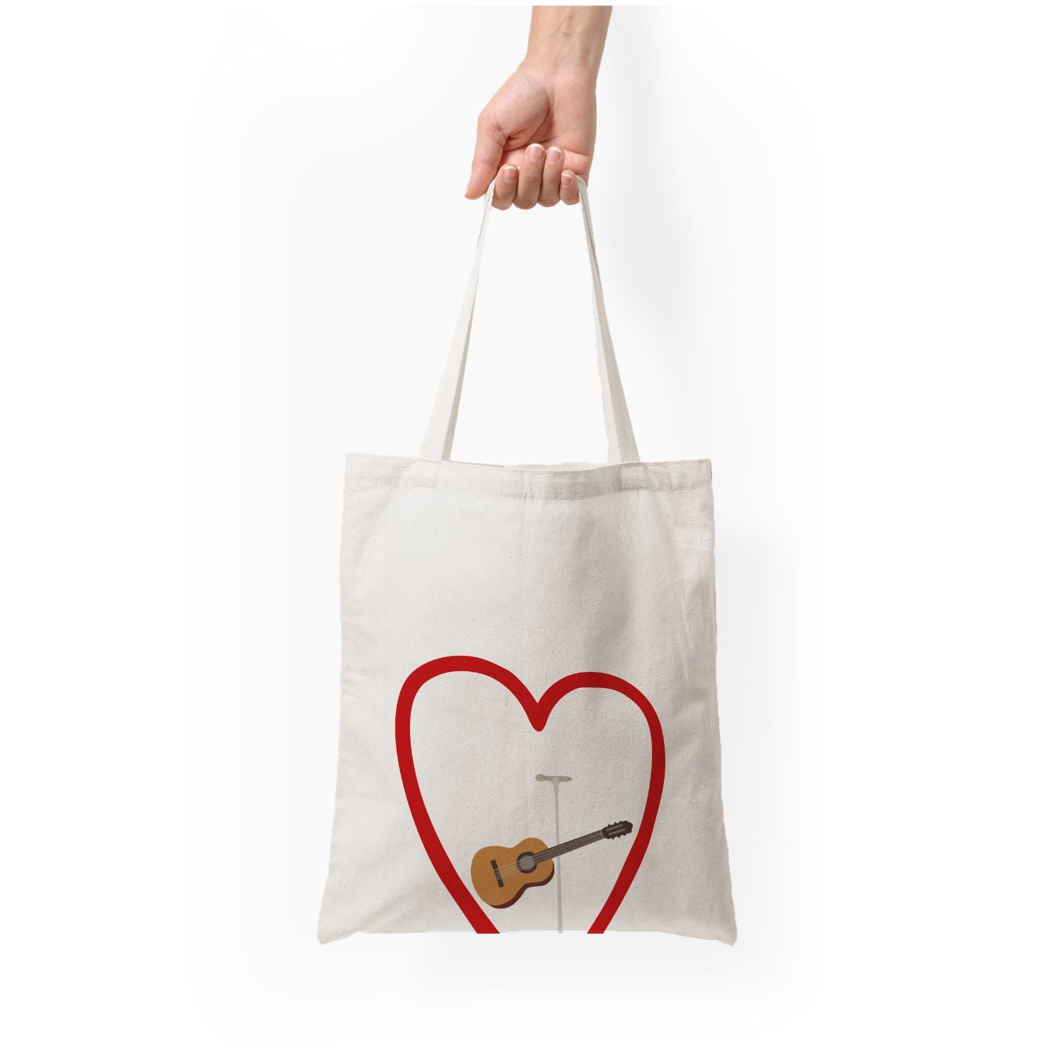 Love Guitar Tote Bag